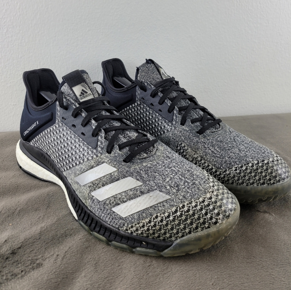 Adidas Size  9 Crazy Flight X2 Volleyball Shoes Women's Black Metallic Silver